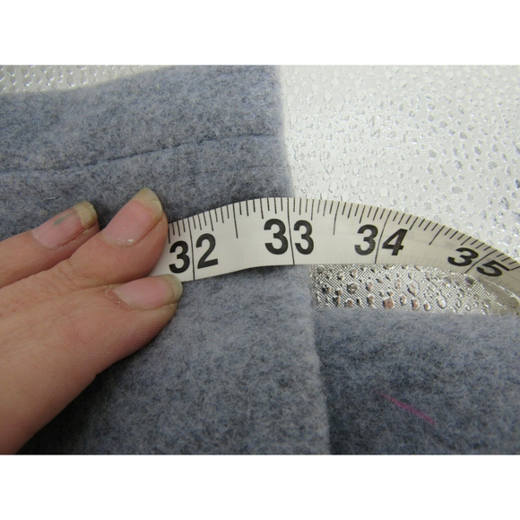 London Fog Women's trench coat Gray size 14 wool blend - Picture 12 of 12